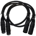 thumbnail image 1 of 2pcs Xlr Cable 2m Male To Female Microphone Cord 3-pin Speaker System Mic Cable, 1 of 8