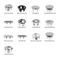 thumbnail image 3 of Kironypik 6 Pieces Office Modern Style Sink Overflow Cover Rings with Filter Kitchen Bathroom Basin Hole Insert Cap Covers Drain Lid Oval, 3 of 6