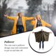 thumbnail image 5 of Yuarrent Chubasquero Unisex senderismo Camping Poncho con capucha impermeable a prueba de viento impermeable Camping ropa impermeable cubierta de lluvia Paraguas de lluvia Camuflaje Digital Yuarrent HA067073-03, 5 of 6