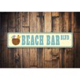 thumbnail image 2 of Beach Bar Street Aluminum Metal Decor Sign - 4x18 inches, 2 of 4