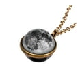 thumbnail image 1 of Glow In The Dark Galaxy System Double Sided Glass Dome Planet Necklace Pendant, 1 of 2