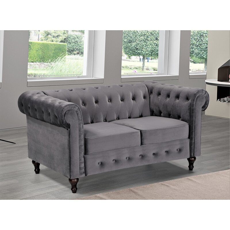 Brooklyn Chesterfield Velvet Loveseat