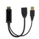 thumbnail image 4 of Cable adaptador convertidor HDMI a DP con pantalla HD multifunción 4K 10MB/S, 4 of 5