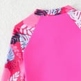 thumbnail image 6 of TOWED22 Girls Rashguard 2 Pieces Long Sleeve Swimsuit Swimwear with Shorts Hot Pink,7-8 Y, 6 of 8