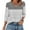 GrayA#0128C&03, variant on Puff Sleeve Tops Striped V Neck 3/4 Sleeve Womens Tops Color Block Summer Elbow Length Sleeve Womens Blouse