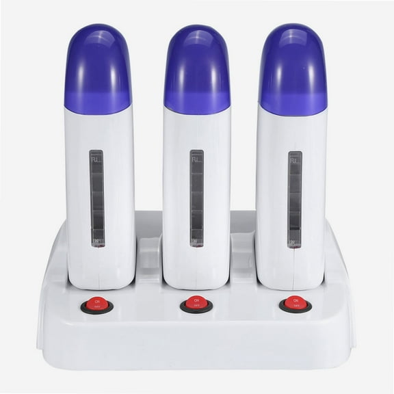 Portable Barrel Wax Hair Removal Roller Heater ABS Material Hair Removal Machine Transparent Window Waxing Body Hair Removal Machine for Removing Arms, Legs and Underarm Hair