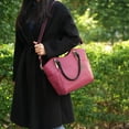 thumbnail image 6 of MKF Collection Devorah Women’s Signature Printed Vegan Leather Tote Bag by Mia K - Brown, 6 of 8