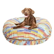 Bessie and Barnie Water Resistant Brickell Indoor / Outdoor Durable Bagel Pet / Dog Bed with Removable Cover