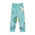 thumbnail image 4 of Goofa Travelling on Airplane Printed Soft Pajama Pants for Men, Wide Leg Comfy Casual Lounge Yoga Pants-Small, 4 of 9