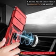 thumbnail image 7 of for Google Pixel 6 Pro Case with HD Screen Protector, Build in 360° Rotating Ring Kickstand [Military Grade] Protective Case for Pixel 6 Pro Case,Red, 7 of 7