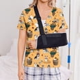 thumbnail image 5 of Post Surgery Shirts for Women Short Sleeve Funny Print Tear Away Tops with Drain Pockets Postoperative Care Tops Shoulder Surgery Shirts for Women Adaptive Clothing, 5 of 7