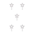 thumbnail image 3 of Monstrate Árbol de Navidad Topper Star Top Decoración Exquisito Ornamento Hogar Type2 NO2, 3 of 6