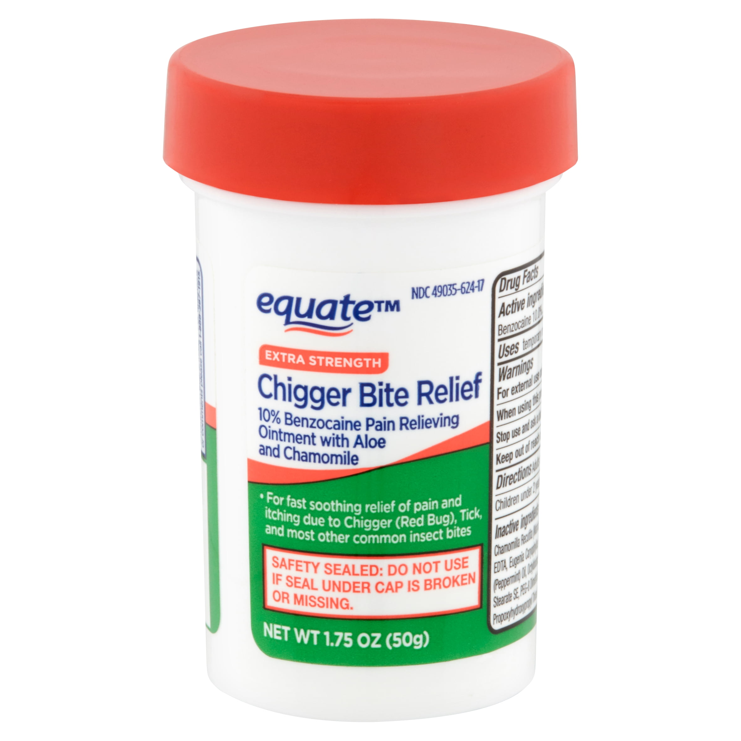 Equate Extra Strength Chigger Bite Relief Ointment 175 Oz