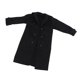 thumbnail image 4 of Gabardina masculina en miniatura a escala 1/6, abrigo resistente al desgaste y fácil de usar. Negro, 4 of 9
