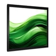 thumbnail image 2 of Designart "Fractal Waves in Green and White I" Abstract Framed Wall Art Decor - Modern Green Abstract Fractal Bedroom Framed Canvas Wall Art, 2 of 6