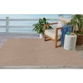 thumbnail image 3 of Broadway Collection Solid Color Indoor Outdoor Area Rug Beige - 5' x 7' Oval, 3 of 5