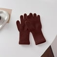 thumbnail image 2 of POIUYTR Kids Gloves Knitted Cotton Gloves Toddler Full Fingers Stretchy Warm Mittens Winter Touch Screen Gloves for Boys Girls 3-11Y, 2 of 4