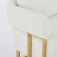 thumbnail image 5 of 51" Modern Loveseat Sofa with Golden Square Leg Design, Teddy Upholstered Couches, Small Sofa Couch for Living Room, Small Space, Dorm, Office, Bedroom, White, 5 of 9