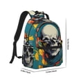 thumbnail image 2 of Uemuo Modern Hip-Hop Skull Printed Student Durable Water-resistant Backpack,Travel Backpack,Outdoor Activities Backpack, Laptop Backpack, Multi-compartment Backpack, 2 of 5