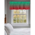 thumbnail image 5 of Curtain Valance for Windows,Red to Green Shadow Kitchen Valances Rod Pocket Short Curtains,Gradient Watercolor Art Window Treatment Panel for Bedroom Bathroom 60"x18", 5 of 7