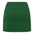 thumbnail image 6 of BiZtdJrK Women Yoga Skorts Drawstring High Waist Athletic Skort Lightweight Stretch Running Skirts with Shorts Army Green S, 6 of 6