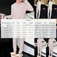 thumbnail image 2 of Cethrio Girls Thermal Pajama Sets, Two Piece Soft Long Sleeve Winter Sleepwear Loungewear Pink Size 14-16, 2 of 5