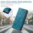 thumbnail image 2 of TECH CIRCLE Case For Galaxy S20 Ultra Case, Slim PU Leather Flip Folio Case Card Holders Kickstand Magnetic Shockproof Protective TPU Inner Wallet Cover for Samsung Galaxy S20 Ultra 6.9" 2020,Green, 2 of 7