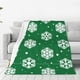 thumbnail image 1 of Balery Snowflake Manta de Felpa Suave y Acogedora – Cobija de Franela Aterciopelada para Cama, Lavable y Cálida para Sofá, Mascotas, Transpirable-60"x50", 1 of 7
