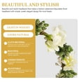 thumbnail image 3 of FRCOLOR Elegant White Bridal Hairband with Realistic Flowers for Wedding and Costume Events, 3 of 5