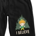 thumbnail image 2 of Elf  "I Believe" Buddy the Elf Men's Black Sleep Pajama Shorts-XXL, 2 of 3
