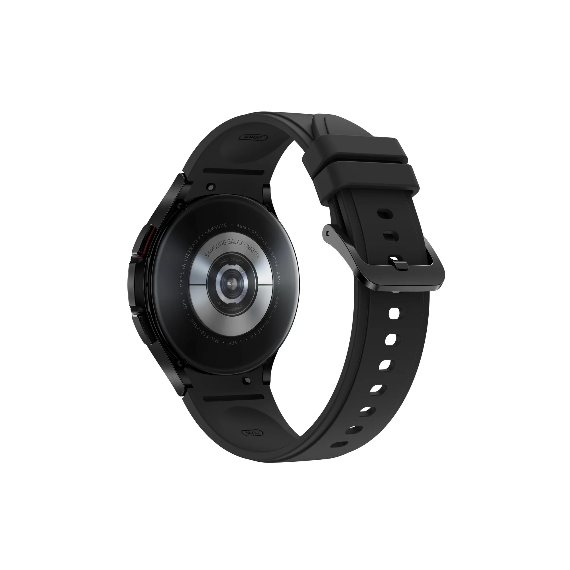 Steel　Samsung　Black　Bluetooth,　46mm　Classic　Galaxy　Watch,　Stainless　Watch4　Smart