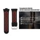 thumbnail image 3 of Correa de repuesto para pulsera deportiva inteligente de silicona para Fitbit Alta, color negro y rojo, 3 of 5