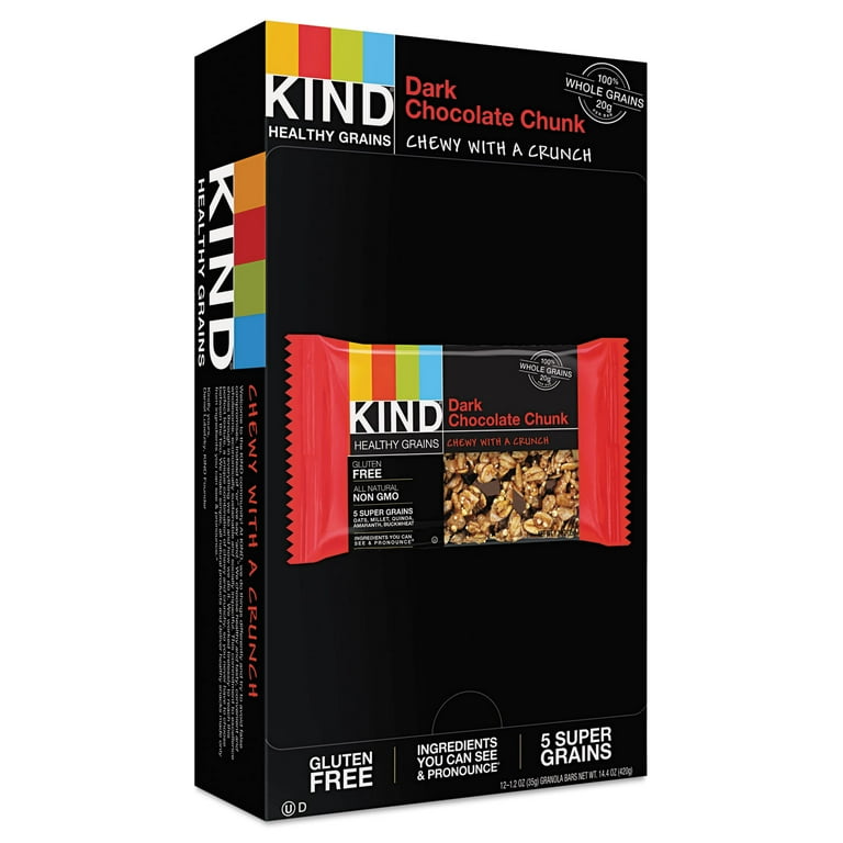 Healthy Grains Bar, Dark Chocolate Chunk, 1.2 oz, 12/Box Healthy Grains Bar, Dark Chocolate Chunk, 1.2 oz, 12/Box