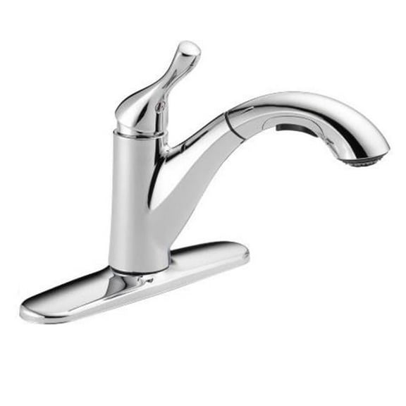 B & K 16953-DST Grant Single Handle Pull-Out Kitchen Faucet  Chrome