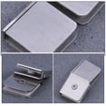 thumbnail image 3 of Luxshiny 2Pcs Stainless Steel Mirror Clips Plated Silver Glass Retainer Brackets for Firm Fixing, 3 of 7