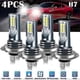 thumbnail image 4 of Kit de 4 bombillas LED H7 para faros delanteros, luz alta y baja, 220 W, 60000 lm, superbrillantes, luz blanca de 6000 K., 4 of 4