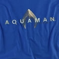 thumbnail image 2 of Aquaman Movie Logo Women's T Shirt, Royal, X-Large, 2 of 6