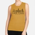 thumbnail image 2 of Skyline Cape Town South Africa Women's Muscle Tank 2X-Large Antique Gold, 2 of 5