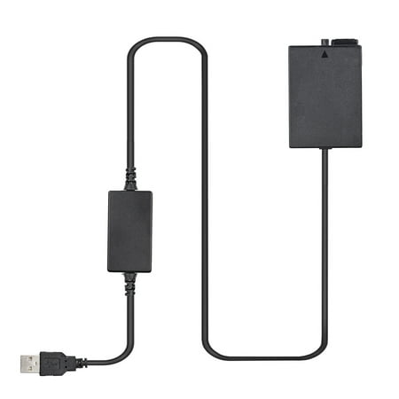 Andoer DR-E8 USB Power Kit AC Adapter Replacement DC Coupler Dummy Battery Single USB Input Compatible with Rebel T3i T2i T4i T5i 550D 600D 650D 700D Kiss X5 X4 X6 X6i X7i Camera Cameras
