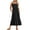 c01Black, variant on Arnsht Womens Summer Maxi Dress Casual Sleeveless Spaghetti Strap Smocked Ruffle Beach Long Dress with Pockets Green L