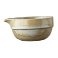 thumbnail image 3 of Cuenco de cerámica japonesa para matcha, accesorio artesanal para mezclar matcha, cuenco de tradicional, chawan para regalo de salón de té. Verde, 3 of 8