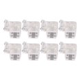 thumbnail image 2 of Connecteurs de Bande Lumineuse LED en Forme de L, 8 Pcs Connecteurs de Bande LED Cob Installation Facile Sans Espace 4 Broches 10mm pour la Maison, 2 of 8