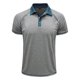 thumbnail image 5 of pstuiky camisetas de manga corta para hombre, Blusa de manga corta con cuello vuelto, transpirable, con botones y color liso para hombre camisetas de hombre xxl, 5 of 7