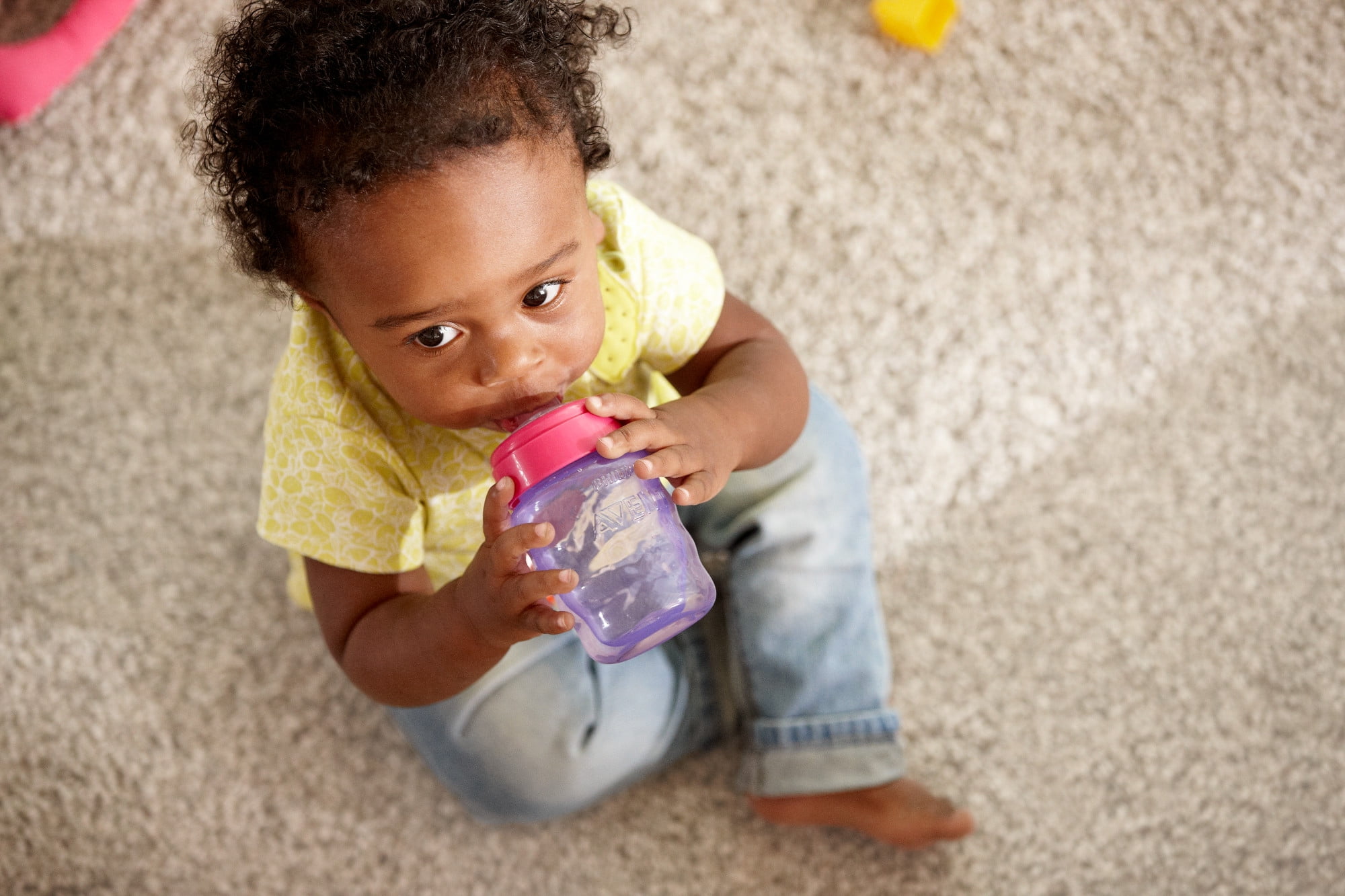 Philips Avent My Easy Sippy Cup with Soft Spout and Spill-Proof Design, Pink/Purple, 9oz, 2pk, SCF553/23