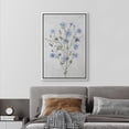 thumbnail image 2 of PixonSign Framed Canvas Print Wall Art Watercolor Blue Cornflower Wildflower Nature Wilderness Illustrations Modern Art Botanical Floral Farmhouse/Country Relax/Calm/Cozy - 24"x36" White, 2 of 5