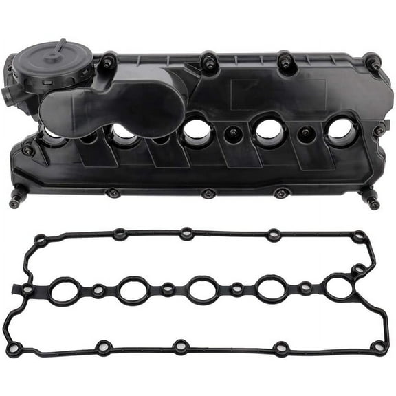 SCITOO Engine Valve Cover with Gasket 07K103469L Replacement for 2006-2014 for Volkswagen 2.5L l5 GAS DOHC Valve Cover Gasket Set 07K103469D