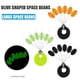 thumbnail image 5 of Sywqhk 60pcs 10 Grupo Set Silicona Space Beans Stopper Pesca Cebo Flotador (Negro) Sywqhk Alta Calidad, 5 of 7
