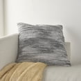 thumbnail image 4 of Mina Victory Life Styles Woven Ribbon Loops Polyester Throw Pillow - Gray, 4 of 5