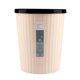thumbnail image 1 of Pontos - Cubo de basura con aro de presión, sin tapa, de plástico, ahorra espacio, ideal para cocina, baño, sala de estar, con rayas, para uso diario., 1 of 8