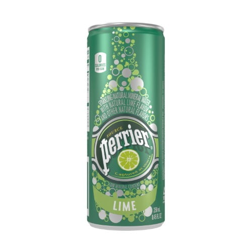 Perrier Sparkling Natural Mineral Water, Lime, 8.4 Fl Oz, 30 Count by Nestle Waters North America